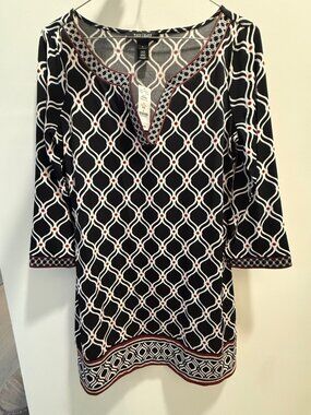White House Black Market Geometric print dress NWT (Size S)